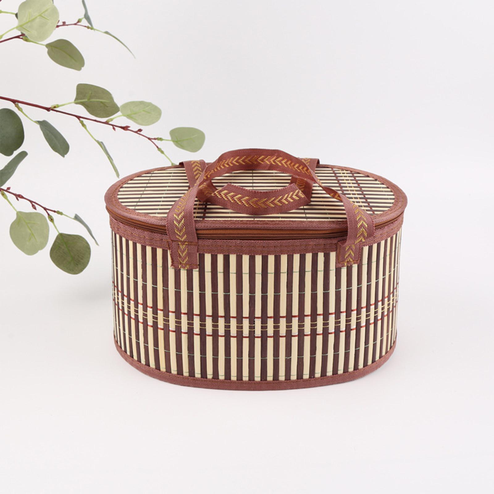 Snacks Food Gift Baskets - Panier en bambou pliable, conteneur alimentaire,