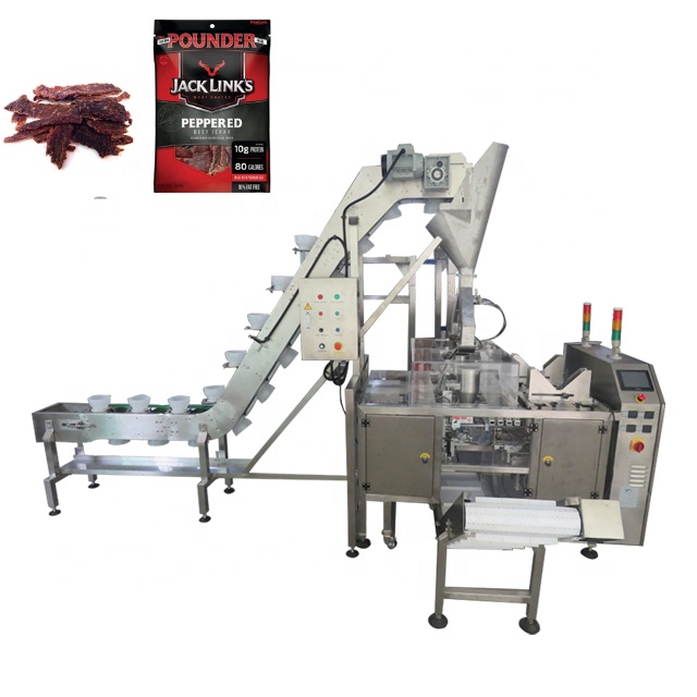 Jerky Beef Pack - Machine d'emballage automatique de sachets préformés