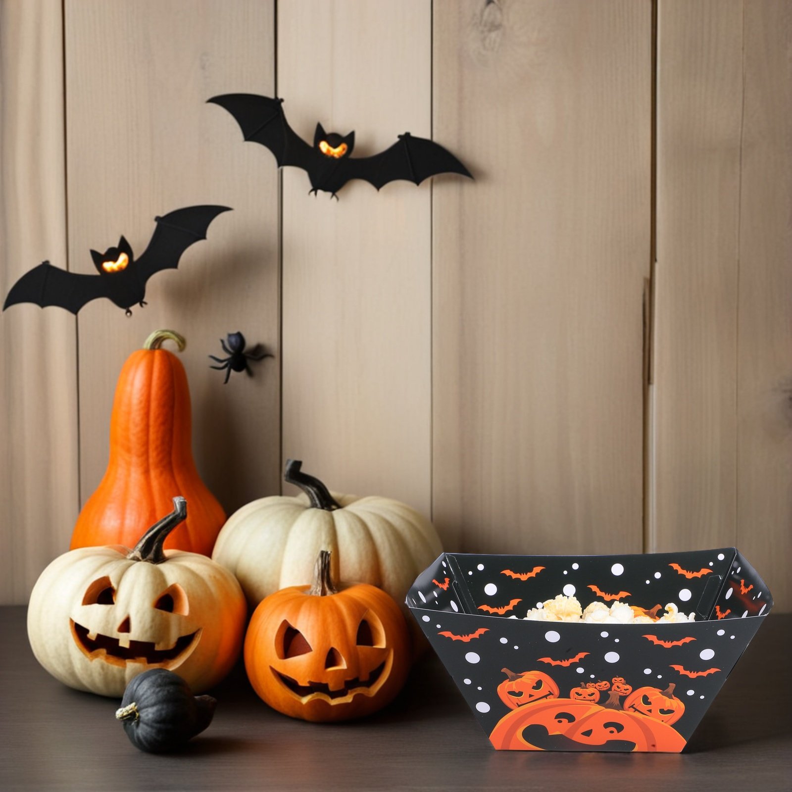 Snacks Food Gift Baskets - 12 boîtes à collation Halloween, motifs